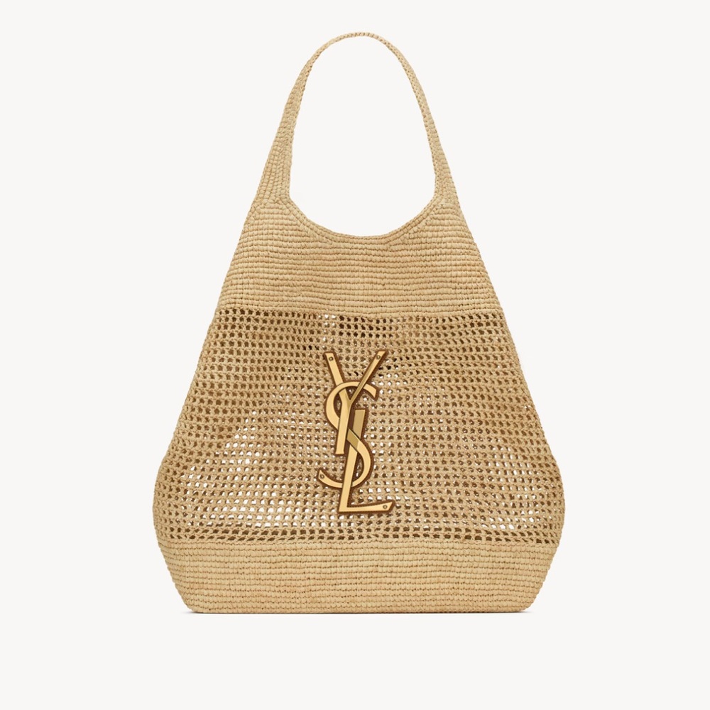 Saint Laurent Icara Bag in Raffia